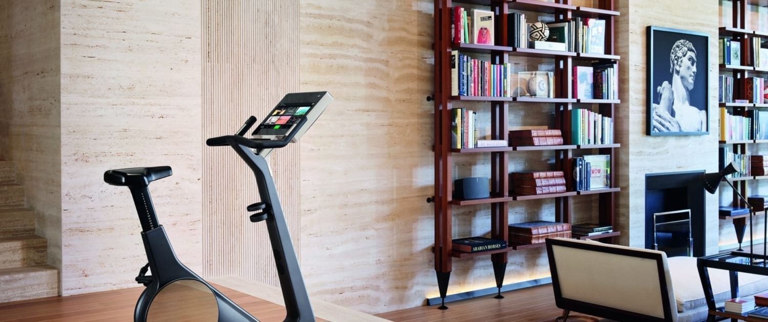 Technogym bike in modern interior