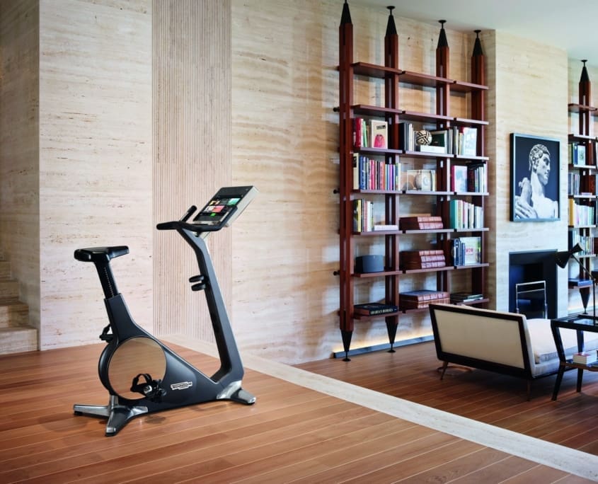 Technogym bike in modern interior