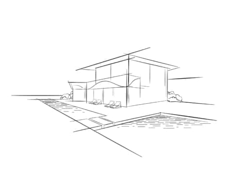 Beach House architectural drawing