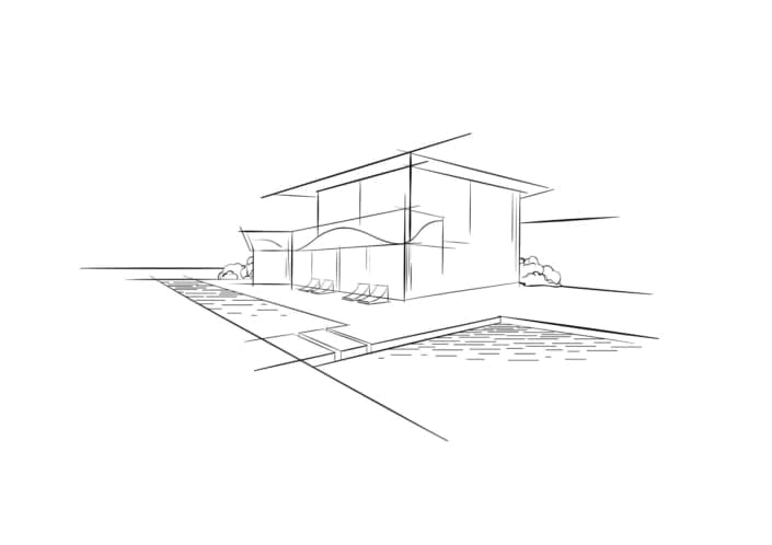 Beach House architectural drawing