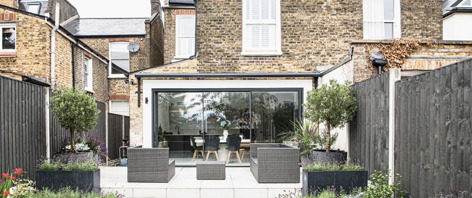 Temperley Road, Balham, view of kitchen extension into the garden